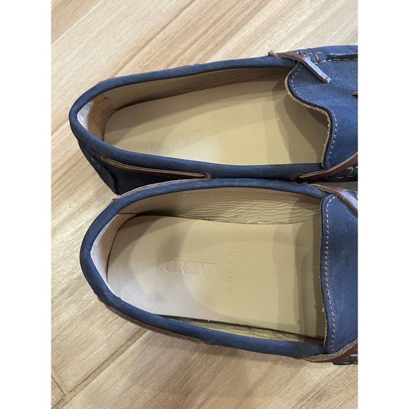 J.Crew Men Size 8 Driving Leather Moccasins Flats Tassel Blue Made in Italy main image 10
